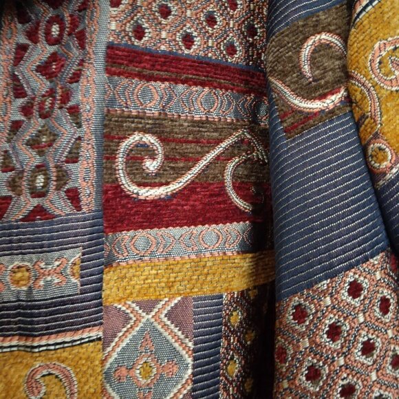 Renaissance | Multi Color Tapestry Jacket Front Zip | Size 2X - Picture 5 of 9